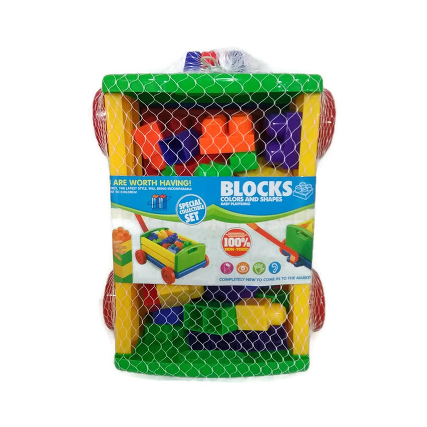 รถลากบล๊อคต่อ ชิ้นใหญ่มาก 30ชิ้น