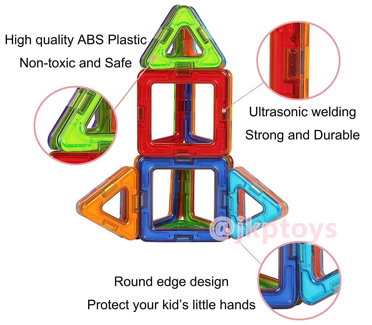Magical Magnet - ตัวต่อแม่เหล็กเสริมไอคิว รุ่น 20 ชิ้น