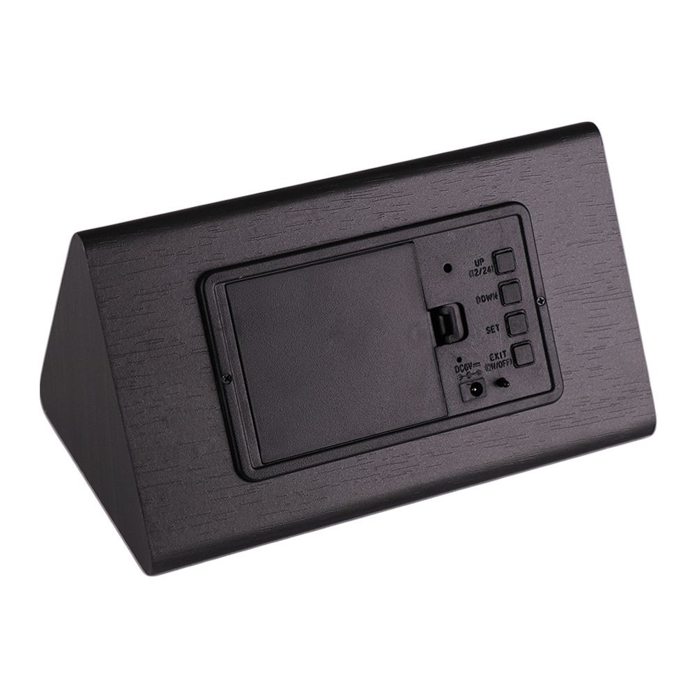 นาฬิกาตั้งโต๊ะ LED HOME LIVING STYLE 15x9 ซม. สีดำ นาฬิกา