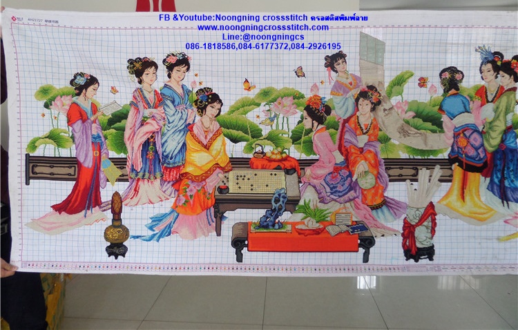 ตา-ยาย ชุดปักครอสติส พิมพ์ลาย ครอสติสจีน งานฝีมือทำที่บ้าน DIY