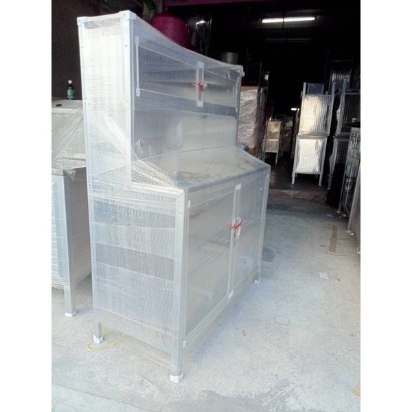 ตู้อ่างล้างจานต่อบน มีที่เก็บจานพร้อมฝาปิด ขนาด 1 เมตร