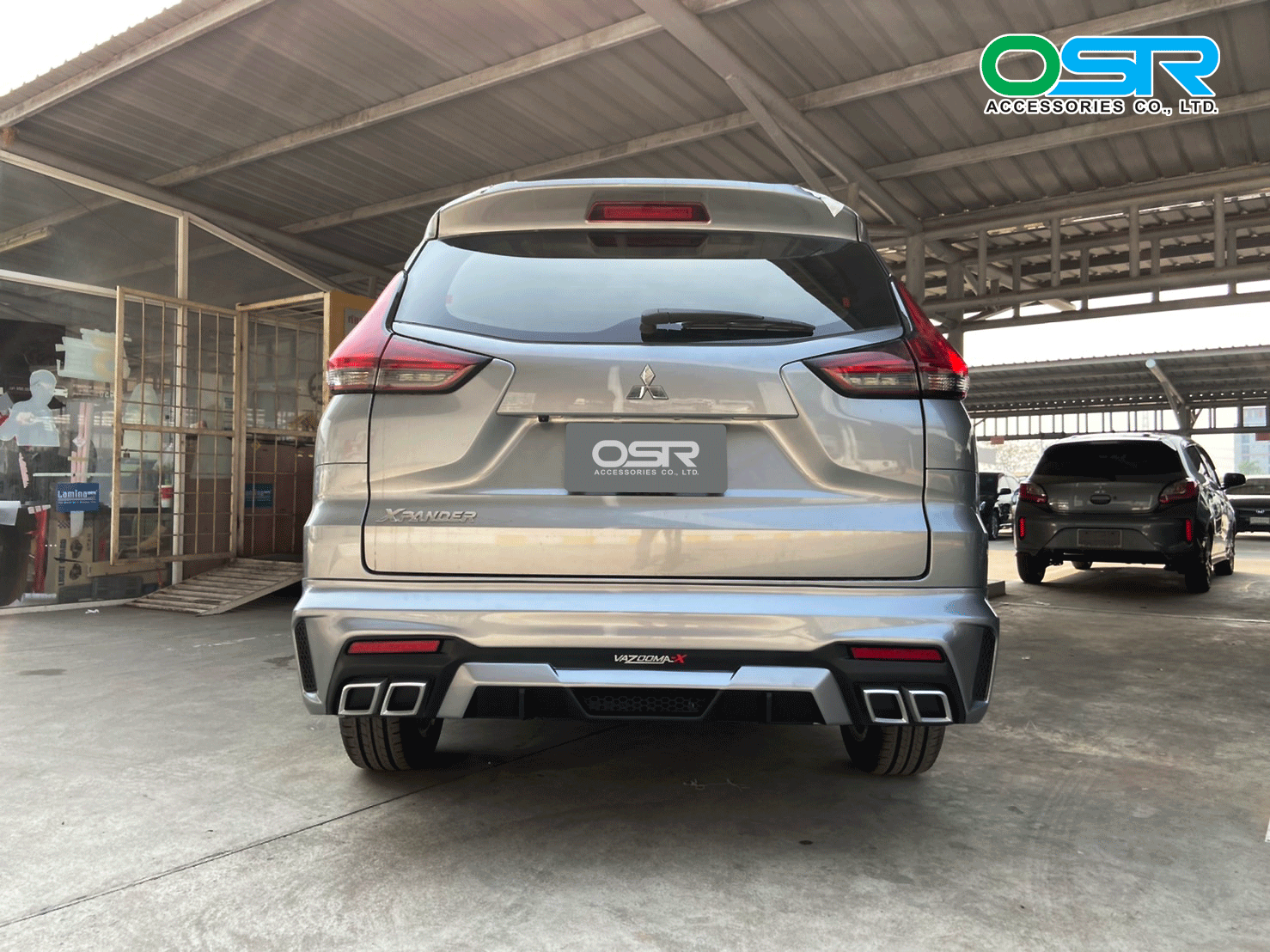 ชุดแต่งรถ-สเกิร์ต-อุปกรณ์แต่งรถ Mitsubishi Xpander ทรง Vazoomer-X By OSR