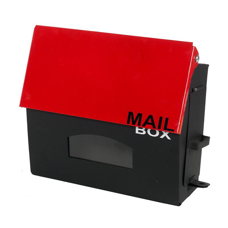 GIANT KINGKONG ตู้จดหมาย Two Tone Mini ขนาด 22.5 x 23.3 x 10 ซม. สีแดง - ดำ ผลิตจากเหล็กภาพสูง พ่นสีให้ความคลาสสิก