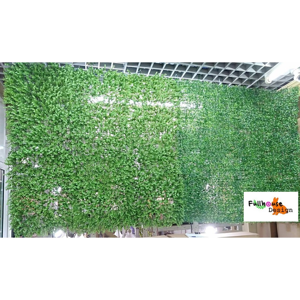 หญ้าเทียม หญ้าแผ่น หญ้าใบเฟิร์น+ยูคา แบบบาง ขนาด 40*60 ซม. แต่งบ้าน แต่งสวน แต่งร้าน แต่งคอนโด pi36