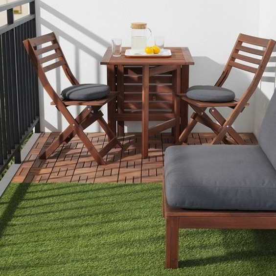 #1920 แผ่นไม้ปูพื้นตกแต่งสวน หญ้าเทียมปูพื้นตกแต่งสวน อุปกรณ์จัดสวน