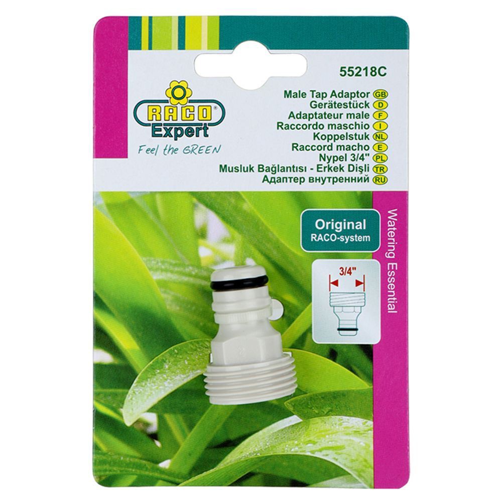 ข้อต่อเกลียวนอก RAGO 55218C 3/4" RAGO 55218C 3/4" MALE HOSE FITTING