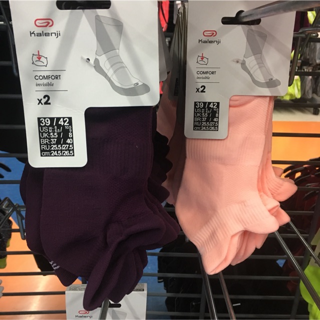 ถุงเท้าสำหรับวิ่ง(ขายดี) กิจกรรมกลางแจ้ง Kalenji ของแท้ 100%