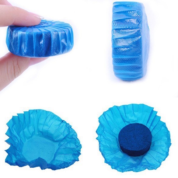 ก้อนดับกลิ่น ก้อนบลู ก้อนสีฟ้า สำหรับใส่ในถังน้ำชักโครก แพ็คละ 10 ก้อน #C26