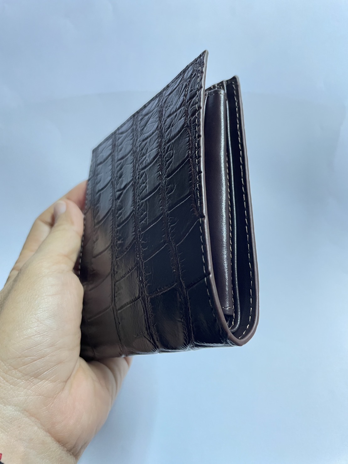 กระเป๋าหนังจระเข้แท้ หนังท้อง