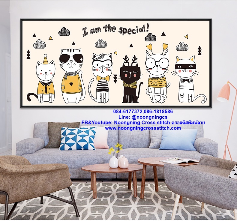 We Love U Poppy ชุดปักครอสติส พิมพ์ลาย ครอสติสจีน งานฝีมือทำที่บ้าน DIY