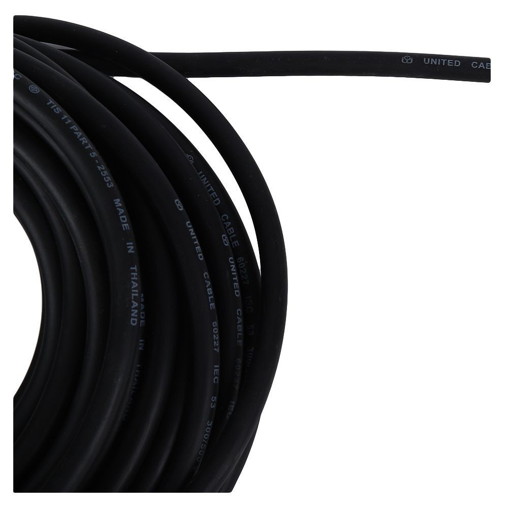 หัวปลั๊ก 2 ขา กลม+สาย VCT 2x1 SQMM 15M SOK TWO-ROUND PIN PLUG WITH VCT CABLE SOKAWA 2x1SQMM 15M