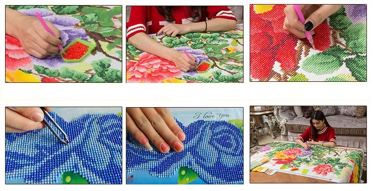 ปลาคราฟมงคล ครอสติสคริสตัล Diamond painting โมเสก ภาพติดเพชร งานฝีมือ DIY