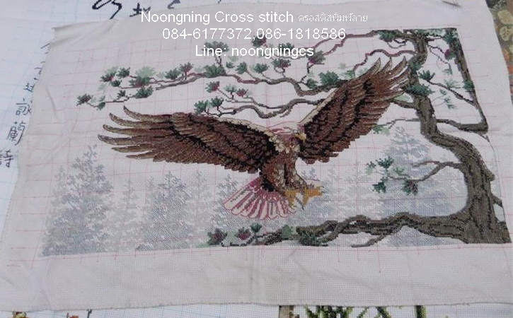 ตัวอักษรจีน ชุดปักครอสติช พิมพ์ลาย ครอสติสจีน งานฝีมือ DIY