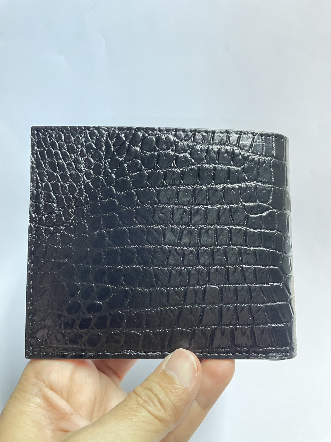 กระเป๋าหนังจระเข้แท้ หนังท้อง