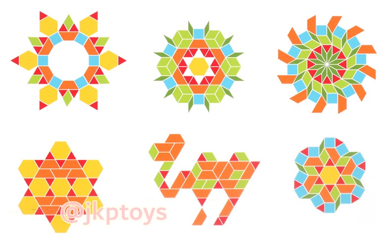 ของเล่นไม้เสริมพัฒนาการตัวต่อ tangram 250 ชิ้น