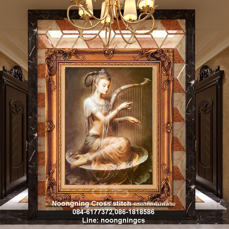 แมวนอน ชุดปักครอสติช พิมพ์ลาย ครอสติสจีน งานฝีมือ DIY