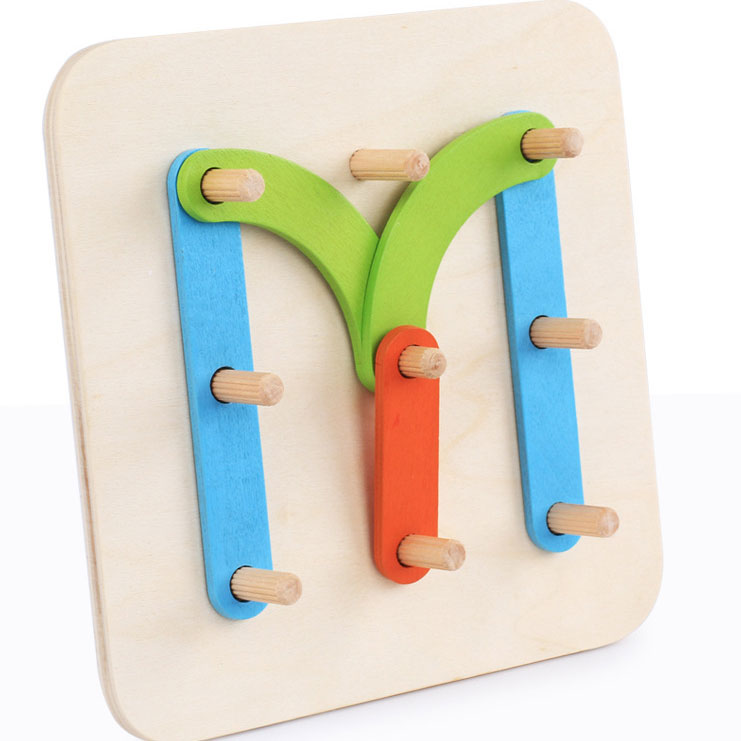 ของเล่นไม้มอนเตสซอรี่ เเผ่นเรียงไม้ต่อภาพ Wooden Alphabet & Number Assembly