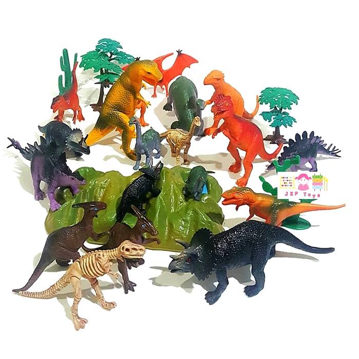โมเดลพลาสติกเกรดดี ลายไดโนเสาร์ จำนวน 25 ชิ้น
