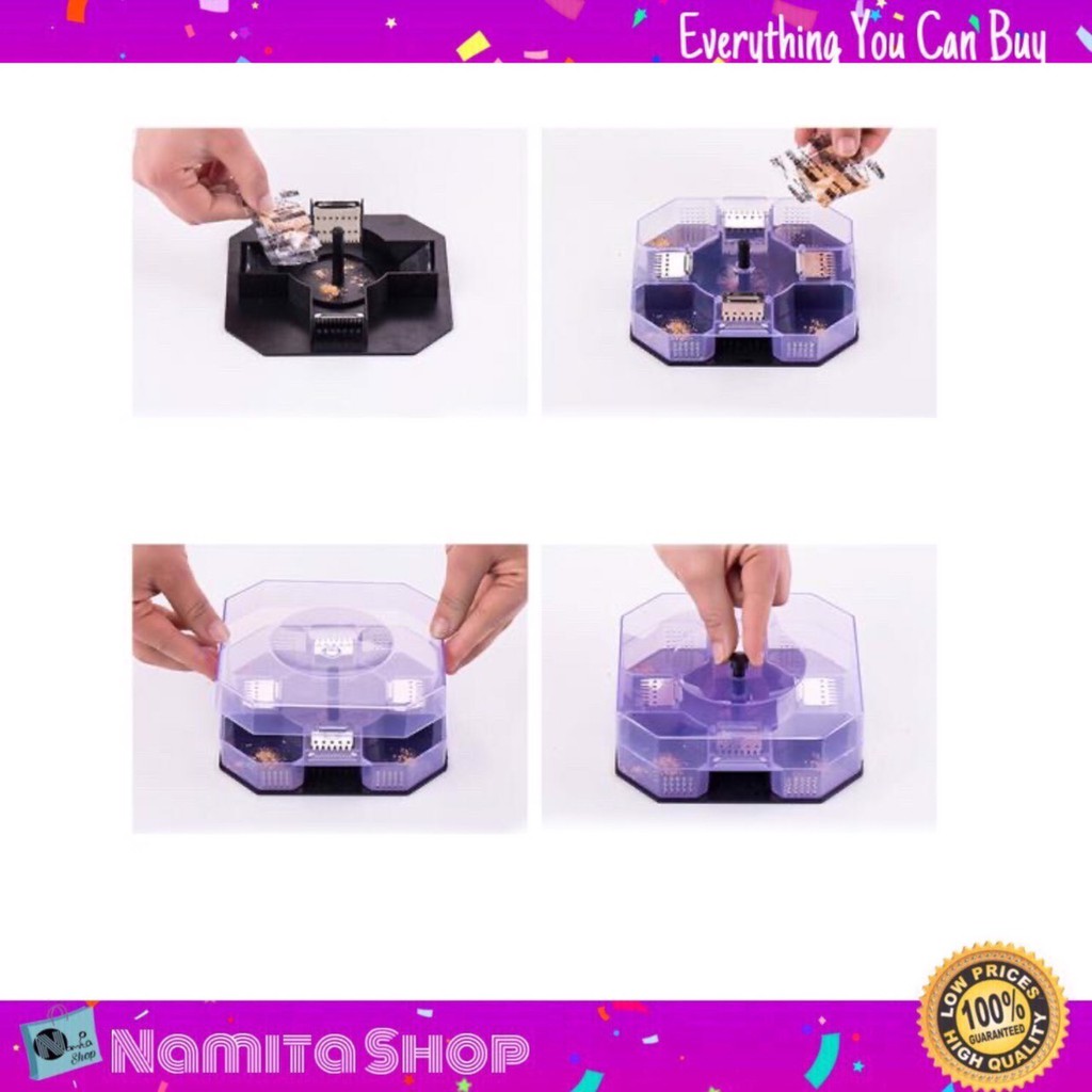 Coackroach trap box กล่องดักแมลงสาบ บ้านแมลงสาบ เครื่องดักแมลงสาบ ดัก 4 ทิศทาง