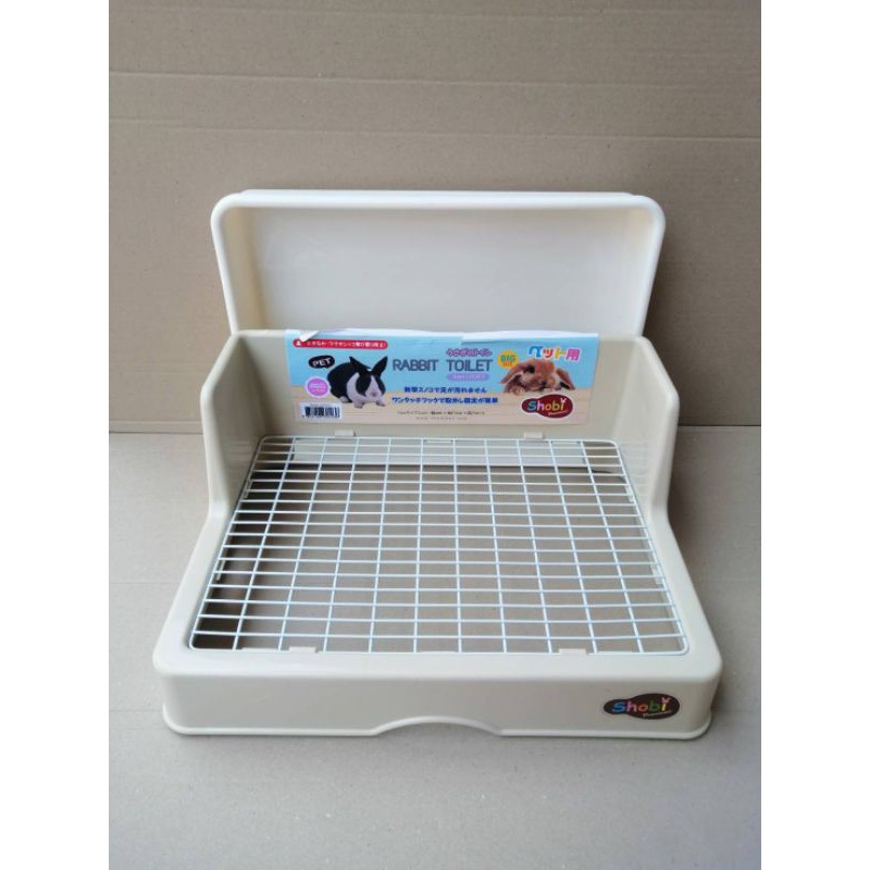 shobi ห้องน้ำสำหรับสัตว์เลี้ยงเเบบสี่เหลี่ยม พื้นตะเเกรง ขนาด กว้าง41ลึก31สูง18เซนติเมตร