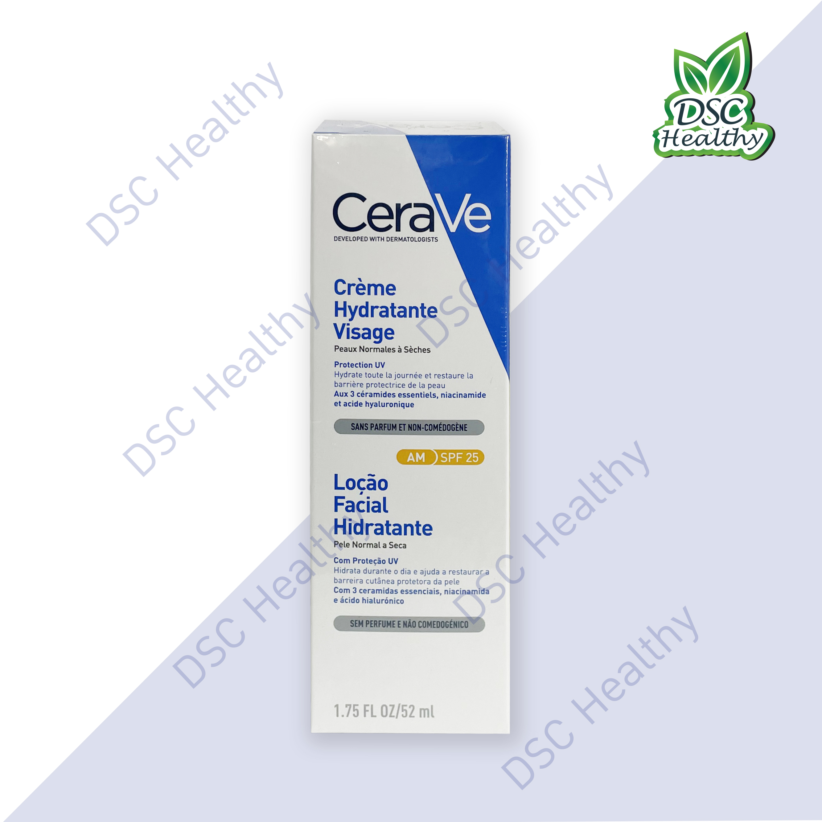 CeraVe Creme Hydratante Visage AM SPF 25 1.75 FL OZ/52 ml