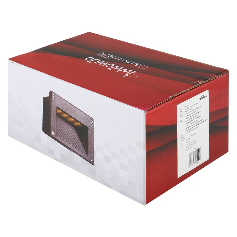 ไฟผนังนอก CARINI LED LCW1820-3 อะลูมิเนียม MODERN สีดำ ไฟตกแต่งสวน ไฟภายนอก