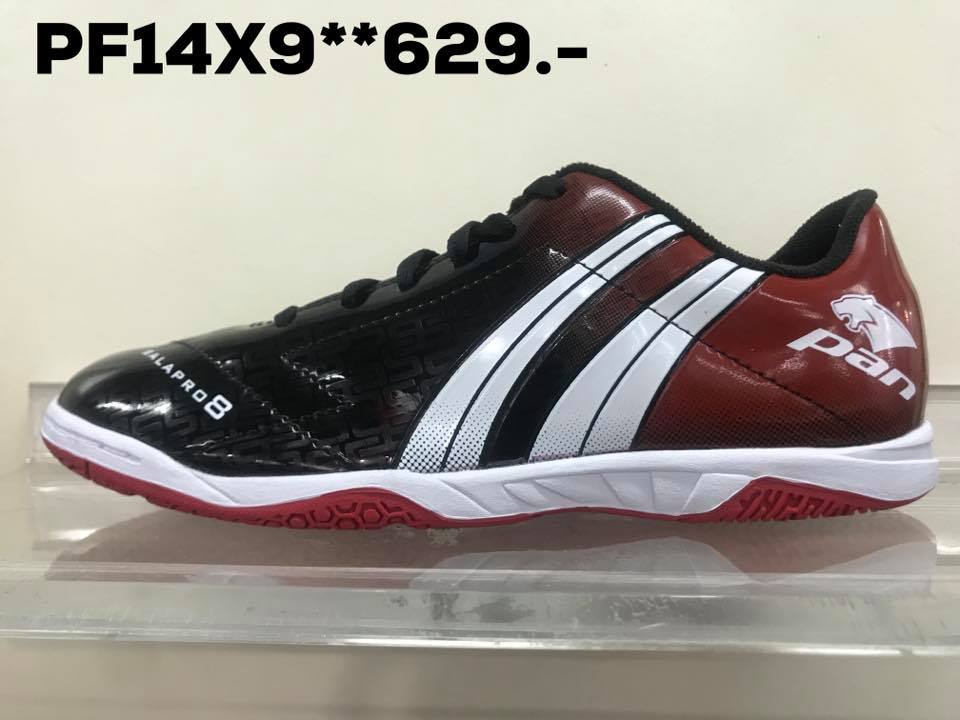 PAN รองเท้าฟุตซอล รหัส PF14X9 สีดำแดง เบอร์ 39-44