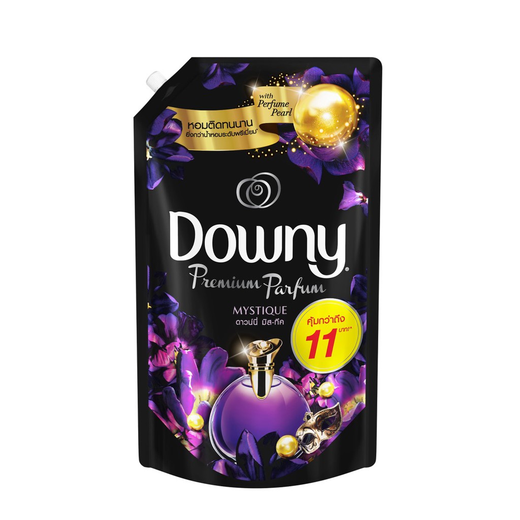Downy Premium Parfum ดาวน์นี่ มิสทีค น้ำยาปรับผ้านุ่ม ผลิตภัณฑ์ปรับผ้านุ่ม สูตรเข้มข้นพิเศษ 1.35 ลิตร X3 p&g