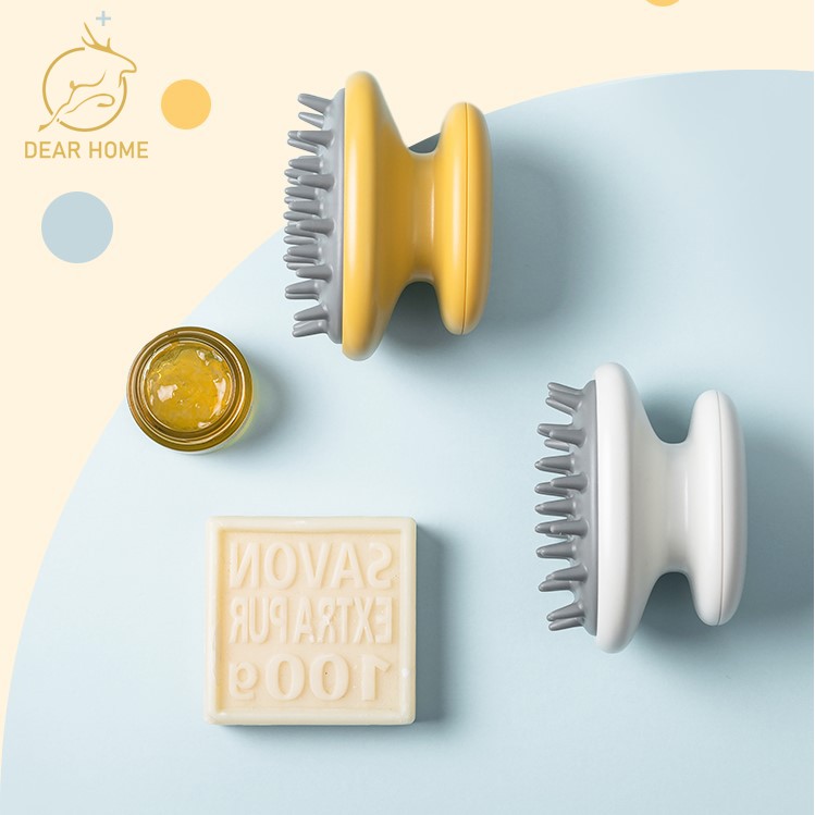 Dear Home แปรงหวีนวดหัว หวีผมหนังศีรษะ แปรง หวี แปรงนวดหนังศีรษะ หวีผม แชมพู แปรง ห้องน้ำ เครื่องมือ ที่นวดศีรษะ