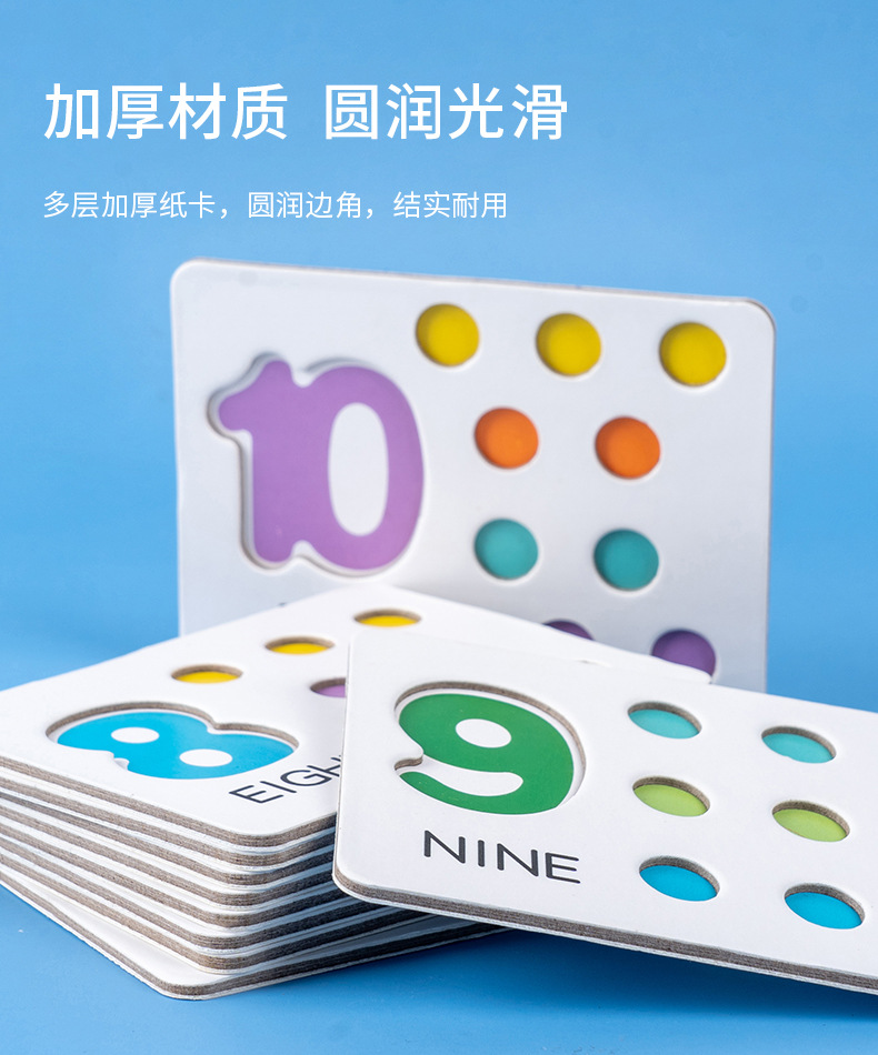 ของเล่นไม้ เสริมพัฒนาการลูกคิดไม้สวมหลักนับเลข 10 เเถว สำเนา