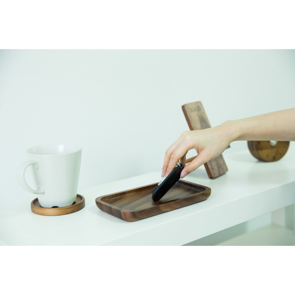 The Wood's Tale จานไม้ ถาดไม้ ทรงสี่เหลี่ยมผืนผ้า RECTANGLE PLATE จากไม้แท้ธรรมชาติ มีให้เลือกสีอ่อนและสีเข้ม มี 4 ไซส์