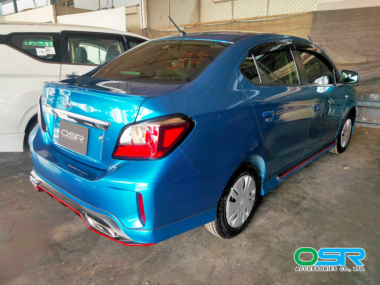 ชุดแต่งรถ สเกิร์ต-สปอยเลอร์ New Mitsubishi Attrage 2020 ทรง SR-Limited By OSR