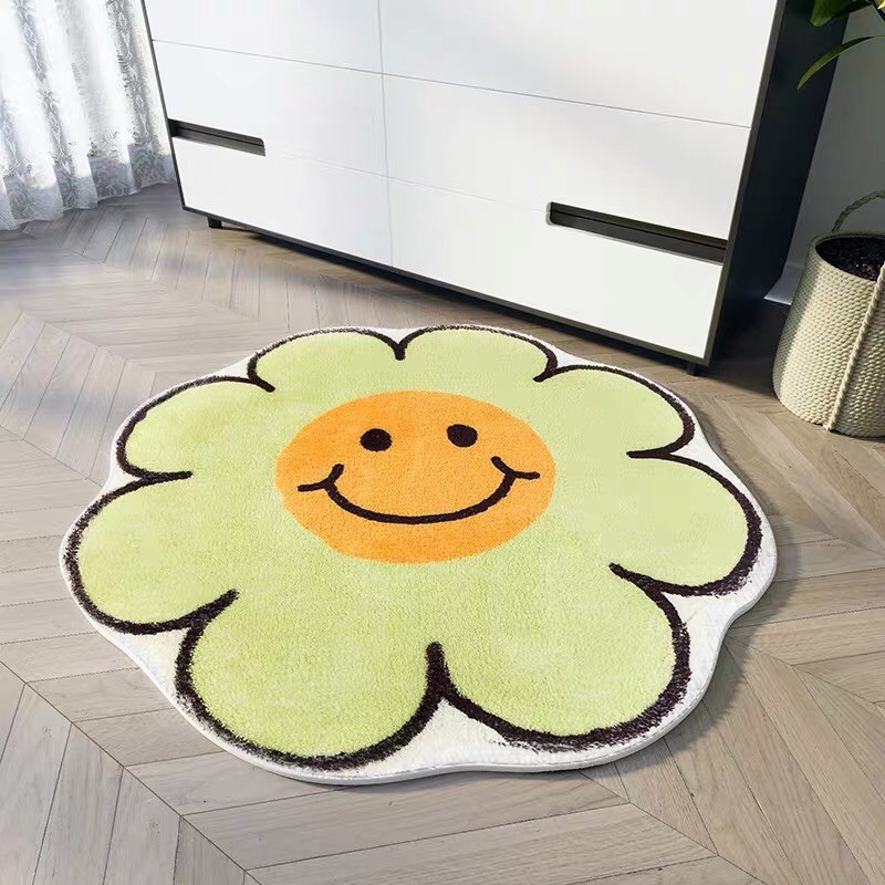 พร้อมส่งจากไทย🌼 พรมดอกเดซี่ พรมกันลื่น พรมมีแผ่นกันเลื่อน พรมเช็ดเท้า พรมหน้าห้องน้ำ พรมนิ่ม พรมสไตล์เกาหลี