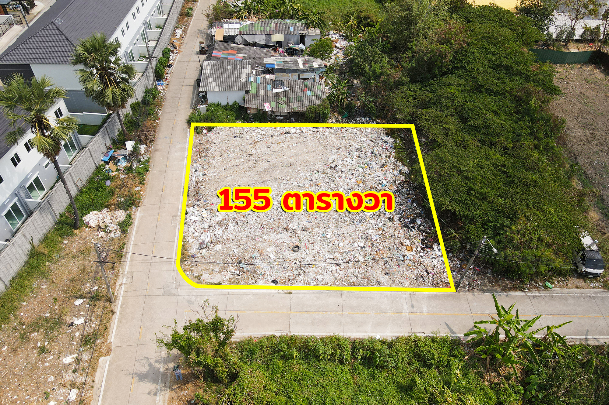 76924-ขายที่ดินแปลงมุม ติดถนน 2 ด้าน ซอยวัดไผ่เหลือง รัตนาธิเบศร์ บางรักพัฒนา นนทบุรี