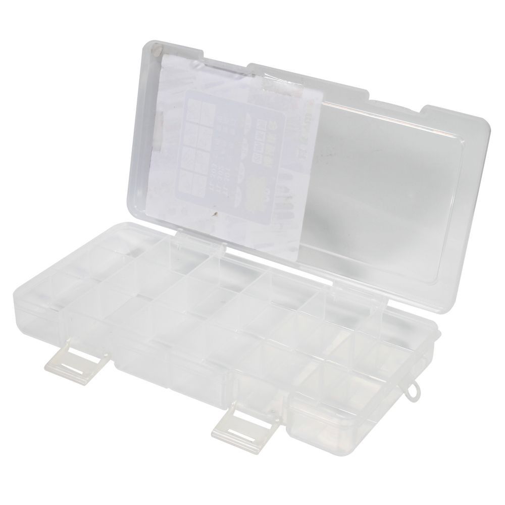 กล่องแบ่ง KEY WAY TL303 18ช่อง 12x23.5x3 ซม. สีขาว