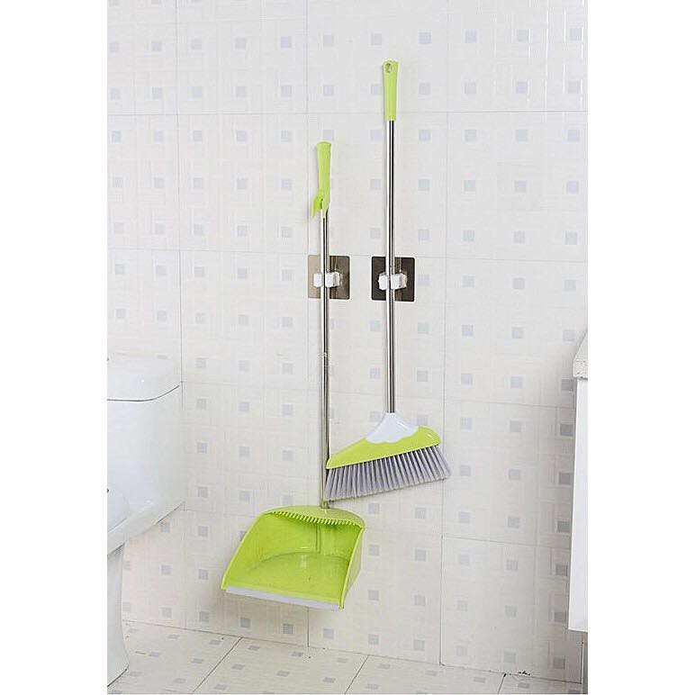 after ==ส่งฟรี KERRY== อุปกรณ์แขวน ไม้กวาด/ไม้ถูพื้น magic hook แบบยึดติดกับผนัง