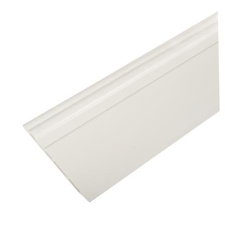บัวพื้น WPC CROBERN 7.5x200x0.8 ซม. สีขาว หมดปัญหาเรื่องไม้บวม และโก่งงอ