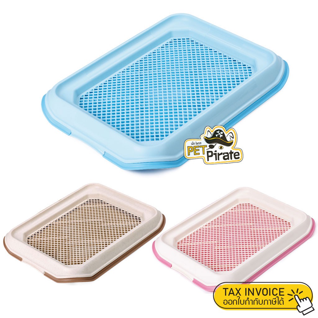MAKAR AG+ ถาดห้องน้ำสุนัข เหมาะสำหรับฝึกลูกสุนัขหรือสุนัขพันธุ์เล็ก ถาดรองฉี่หมา ถาดฝึกฉี่สุนัข [ขนาดเล็ก 45x30 cm]