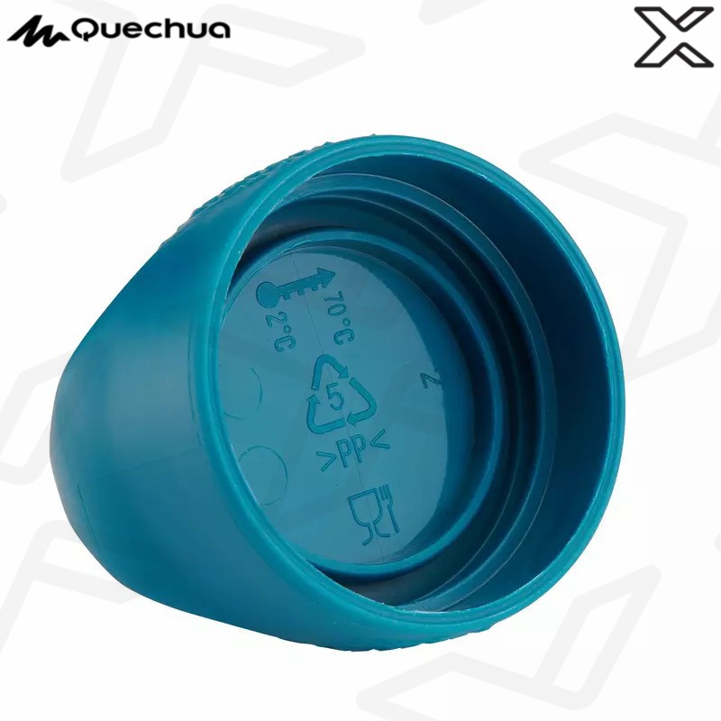 QUECHUA ขวดน้ำพลาสติก (Tritan) สำหรับการเดินป่าแบบฝาเกลียวรุ่น 100 ขนาด 0.8 ลิตร
