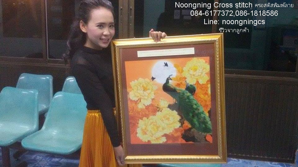 ม้า8ตัวมงคล ชุดปักครอสติส พิมพ์ลาย ครอสติสจีน งานฝีมือทำที่บ้าน DIY