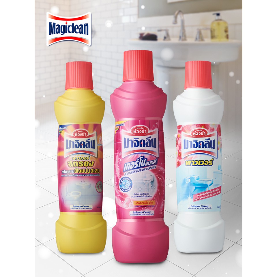 !!สินค้าขายดี!! MAGICLEAN ผลิตภัณฑ์ทำความสะอาดห้องน้ำ 425 มล. MAGICLEAN Bathroom Cleaner 425 ml.