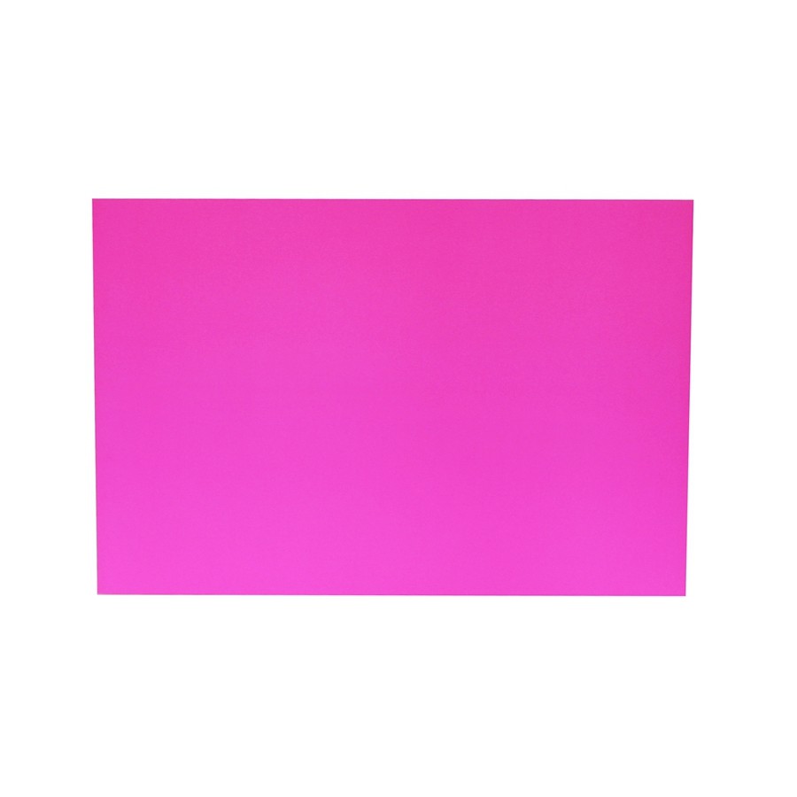 PP314 สีชมพู กระดาษโปสเตอร์แข็งสีหน้าเดียว 52X77 ซม. แพ็ค 10 แผ่น