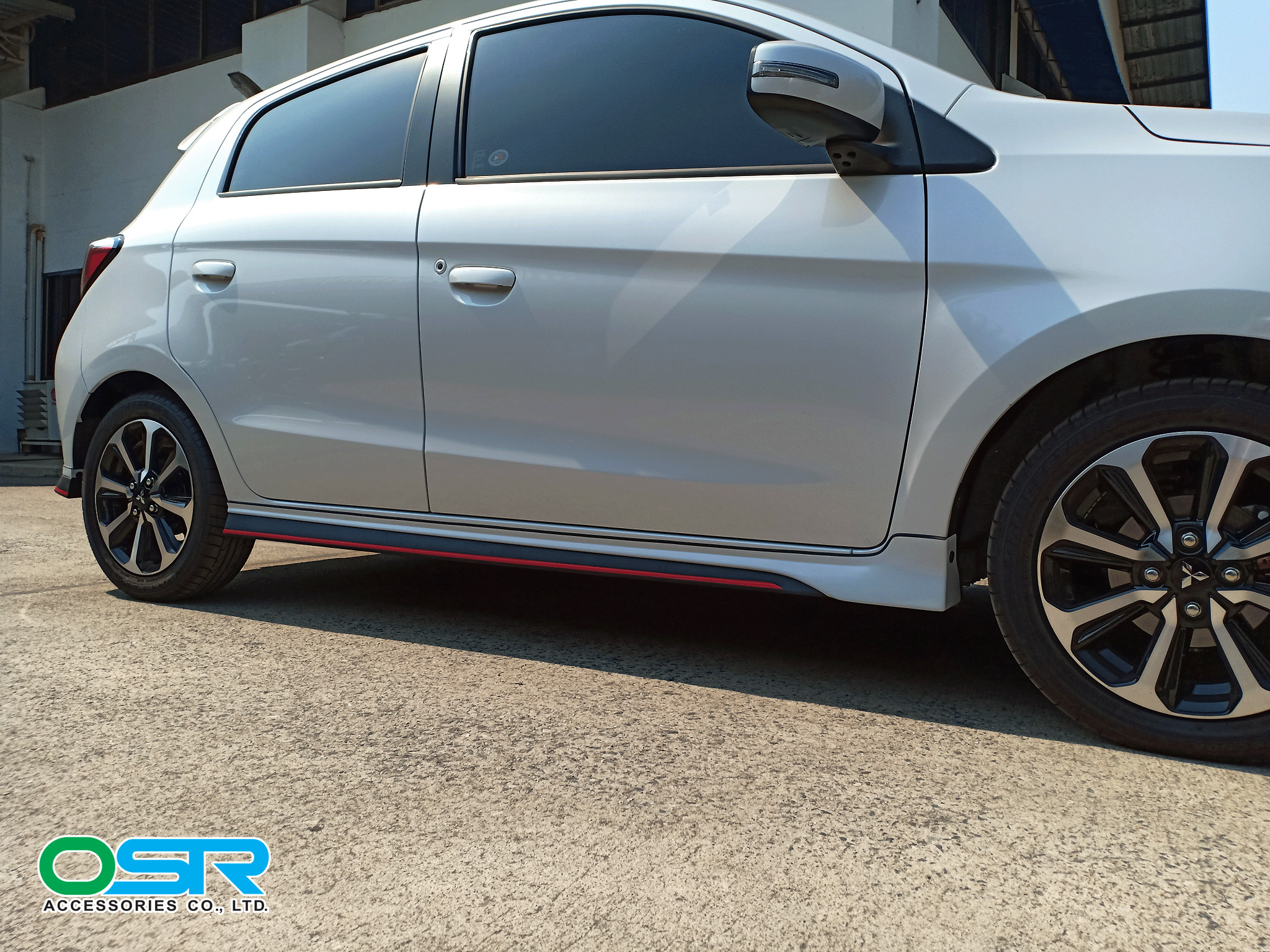 ชุดแต่งรถ สเกิร์ต-สปอยเลอร์ New Mitsubishi Mirage 2020 ทรง OEM By OSR