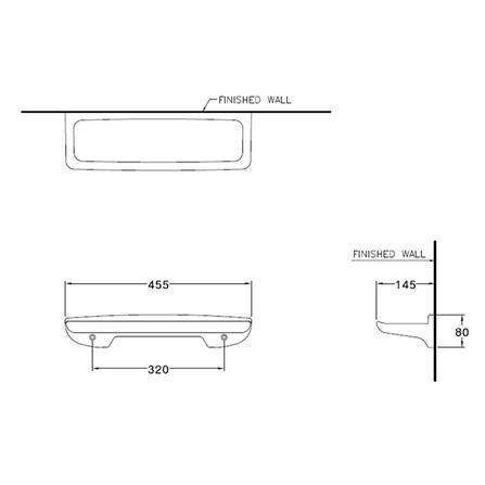 หิ้ง C8211 ขาว ชั้นวางของ ชั้นวางของในห้องน้ำ