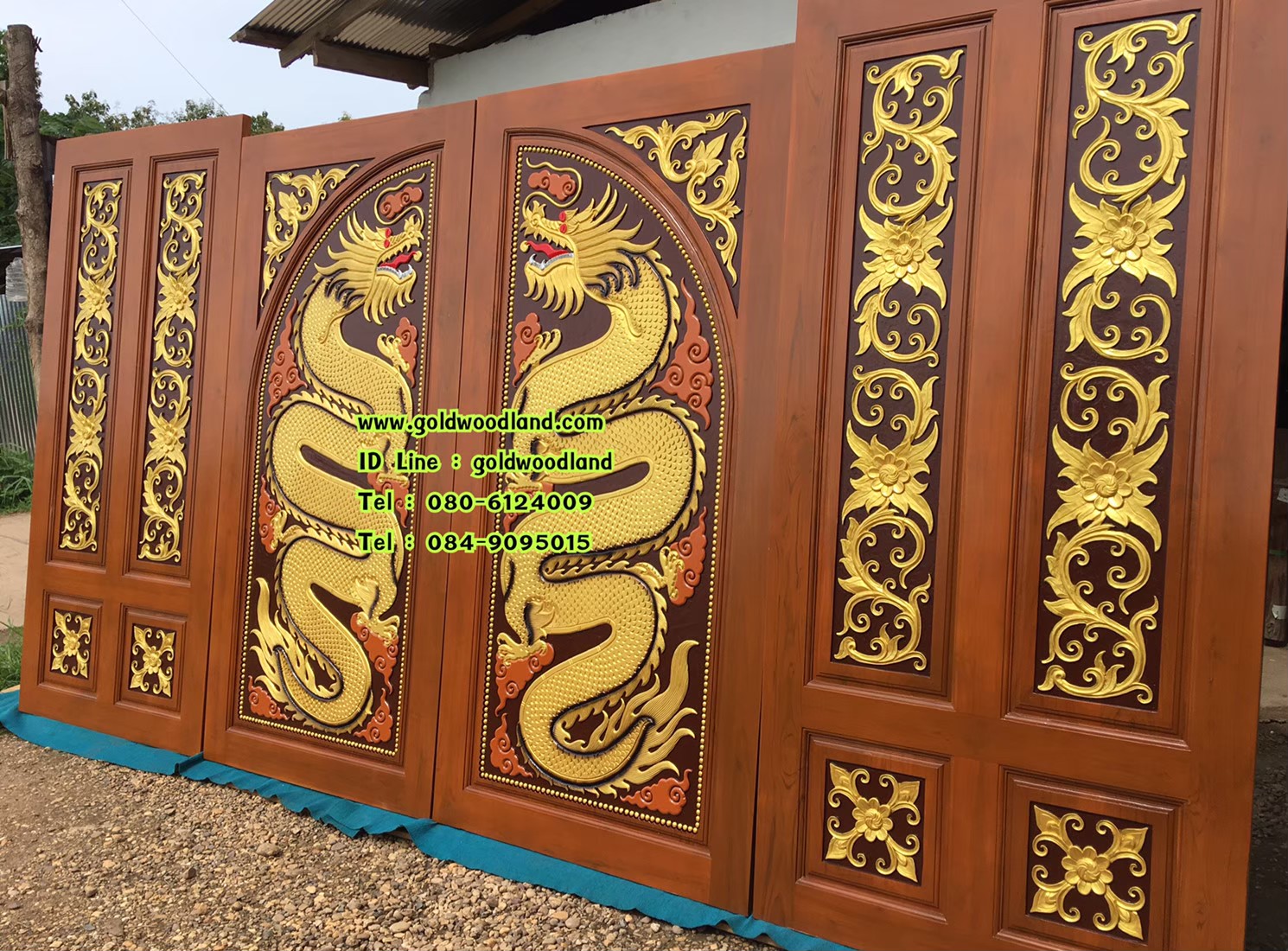 ประตูบ้าน บานคู่ GBB - 123 (คลิกรายละเอียดที่รูป)