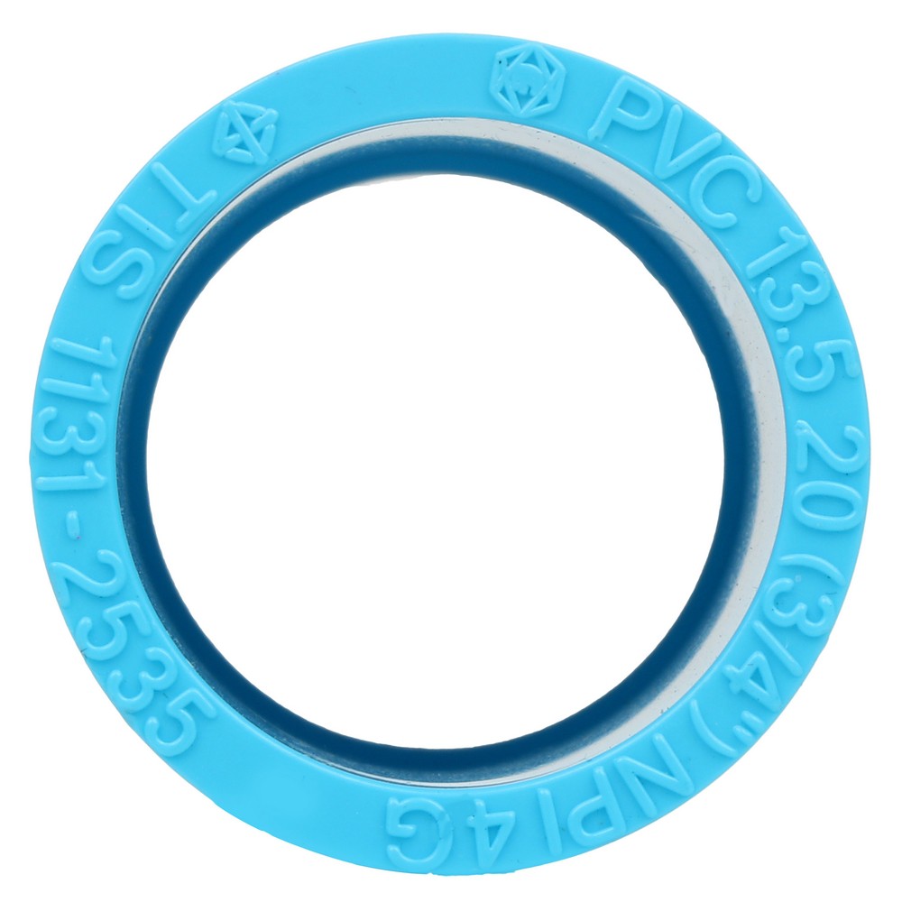 ท่อประปา ข้อต่อ ท่อน้ำ ท่อPVC ข้อต่อตรง-หนา SCG 3/4" สีฟ้า STRAIGHT PVC SOCKET SCG 3/4" LIGHT BLUE