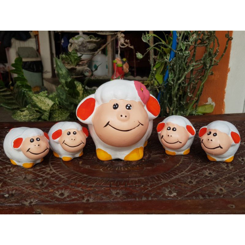 ตุ๊กตา ตุ๊กตาเซรามิคครอบครัววัว ปีนี้ควรมีติดบ้านและสำนักงาน ตกแต่งบ้านและสวน#รับประกันแตกเปลี่ยนใหม่ค่ะ