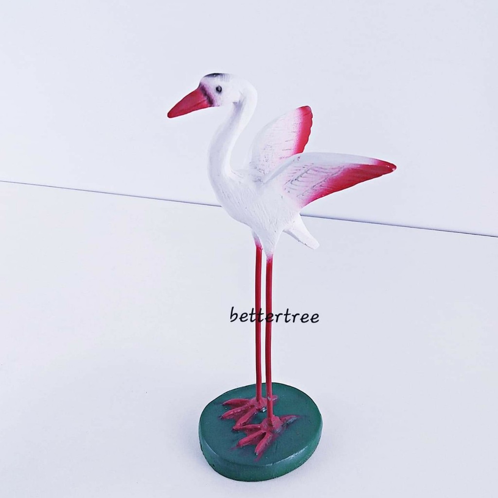 นกกระยาง ไซส์เล็ก ของตกแต่งสวน ตกแต่งบ่อปลา อุปกรณ์ตกแต่งสวน รูปปั้น ตุ๊กตาตกแต่งสวน