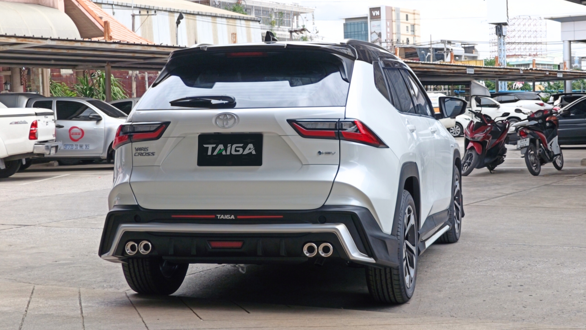 ชุดแต่งรถ-สเกิร์ต-อุปกรณ์แต่งรถ New Toyota Yaris Cross 2023-2025 ทรง Taiga