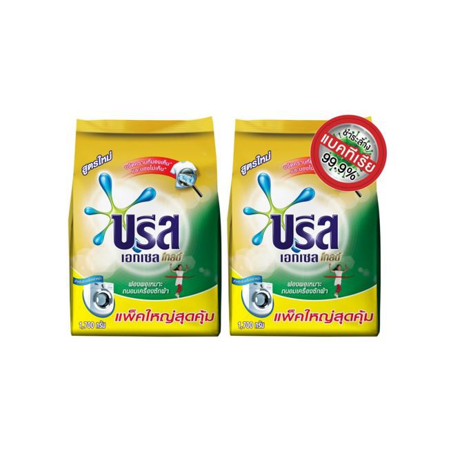 Breeze Excel Gold Washing Powder 1700 g. X2บรีส เอกเซล ผงซักฟอก สีทอง 1700 ก. X2